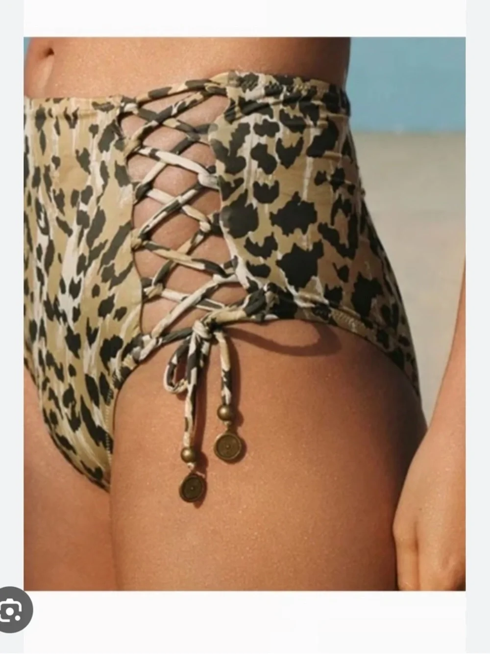 Spell and the gypsy collective belle mare leopard print bikini size S - Picture 5 of 11